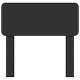 thumbnail of vidaXL Kopfteil Schwarz Eichen-Optik 75 cm Holzwerkstoff