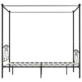 thumbnail of vidaXL Himmelbett-Gestell Schwarz Metall 140 x 200 cm