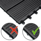 thumbnail of Casaria WPC Fliesen 22x Klassik Anthrazit