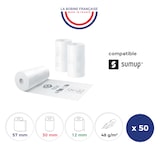 thumbnail of La Bobine Française - 50 Rouleaux TPE / Compatible SUMUP 57x30x12 mm | Premium 55 g/m² |avec logo TRIMAN (Loi AGEC) | Zéro BPA
