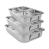 thumbnail of METRO PROFESSIONAL Cacerola, acero inoxidable, 43 x 31 cm, altura: 8 cm, apta para horno