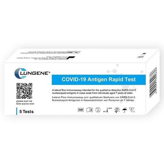 5er Coronavirus Antigen-Test/ Schnelltest nasal, Laientest 5er Komplett-Sets zum Selbsttest, f. Laienanwender Mindestbestellmenge 20