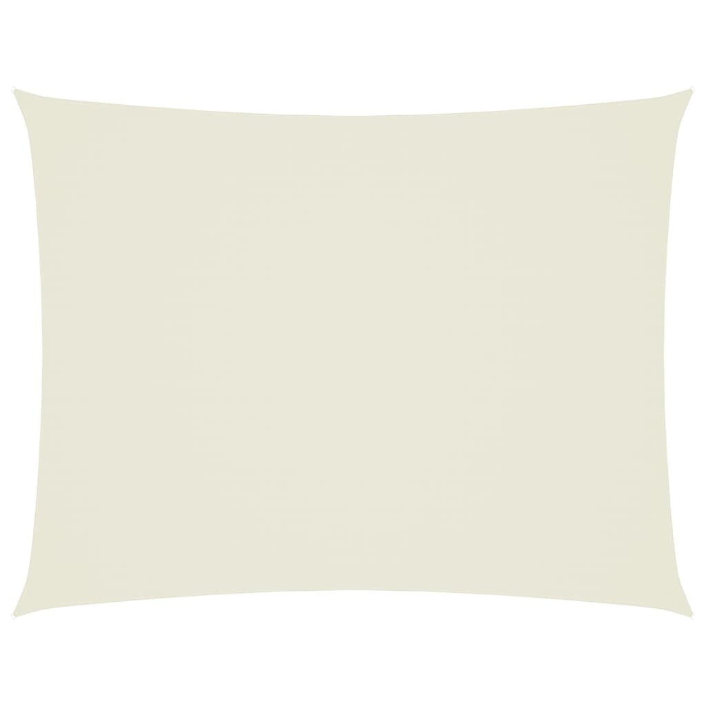 Voile de parasol tissu oxford rectangulaire 3x4 m crème Modèle Balcon Nu Prime