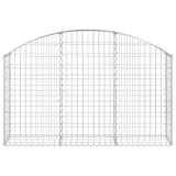 thumbnail of vidaXL Gabione mit Hochbogen 150x30x80/100 cm Verzinktes Eisen