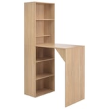 thumbnail of Helloshop26 - Table haute mange debout bar bistrot avec armoire chêne marron 200 cm 0902043