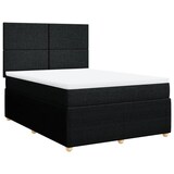 thumbnail of vidaXL Boxspringbett mit Matratze Schwarz 140x190 cm Stoff