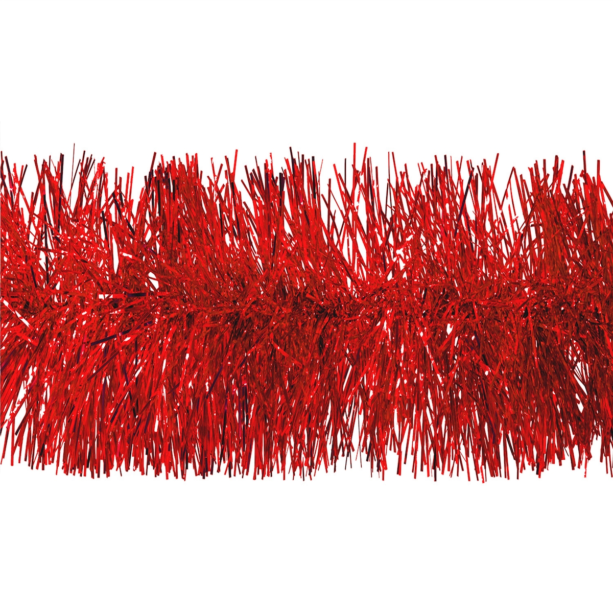 Creativery 3m Weihnachtsgirlande 10cm Lamettagirlande Weihnachtsbaumgirlande Dekogirlande Weihnachten Christbaumgirlande Lametta Girlande Fasching Rot