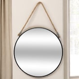 thumbnail of WellHome - Specchio tondo in metallo con corda Ø55 cm