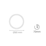 thumbnail of Downlight LED 8W Redondo Kaju Cromo