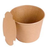 thumbnail of Garcia de Pou 120 Unités - Containers Poulet + Couvercles 4500 Ml 337 + 18Pe G/M2 Ø 21,6/16X16,6 Cm Naturel Kraft