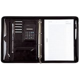 thumbnail of ALASSIO Conférencier Marron Massa imitation cuir. 34x27x4cm. Avec bloc/mécanisme 4 anneaux/calculatrice