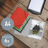 thumbnail of Ordnungsmappe Recycle A4 6 Fächer Karton rot