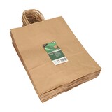 thumbnail of PAPSTAR 25 Tragetaschen, Papier 35 cm x 26 cm x 12 cm braun mit gedrehtem Tragegriff