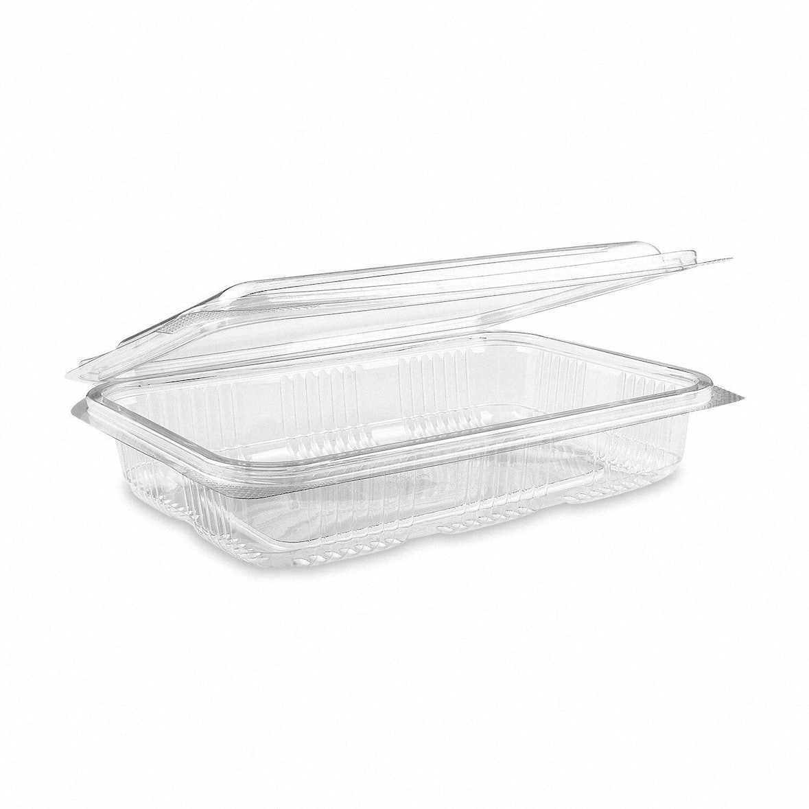 50x Rechteckschale Aufbewahrungsbox klar mit Deckel 800 ml PET