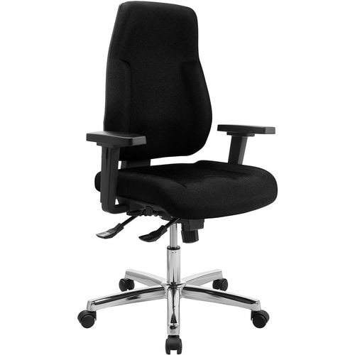 Realspace Signum Bürostuhl Synchronmechanismus Stoff 3D Armlehnen Höhenverstellbarer Sitz Schwarz 110 kg 645 x 695 x 1.240 mm