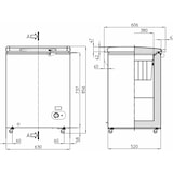 thumbnail of IARP arcón congelador horizontal BRAVO 130, metálico, 660x580x880 mm, 111 litros, estático, blanco