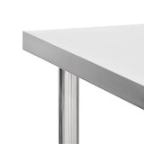 thumbnail of DELUKE® Edelstahl Arbeitstisch mit Rollen BEWO 100x60x85cm, Edelstahl Gastro-Tischwagen Arbeitsfläche Gastro-Küchentisch Servierwagen mobil