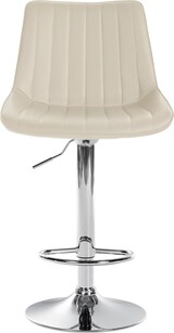 thumbnail of DELUKE® Barhocker 2er Set RIO - Creme, Kunstleder, Chrom | Barhocker mit Lehne Barstuhl Tresenhocker Tresenstuhl Kneipenhocker Kneipenstuhl