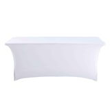 thumbnail of Housse élastique blanche pour table pliante 8 personnes 180cm - Oviala