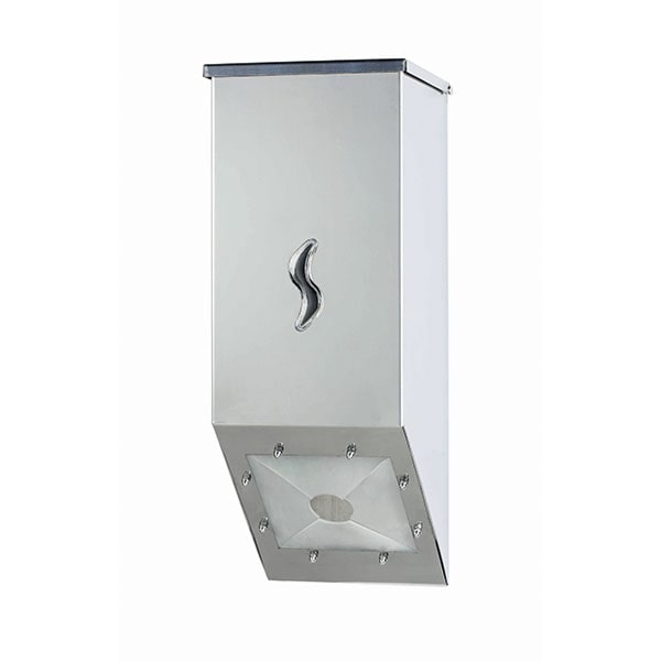 Medial international distributore dpi sfusi in acciaio inox brillante 123x132x348 mm di colore grigio
