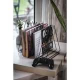 thumbnail of Dreieckiger Zeitschriften-Organizer aus Metall – stilvolle Aufbewahrungslösung für Zeitschriften und Dokumente – Gold