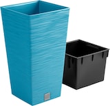 thumbnail of Prosperplast - Skandinavischer blau farbeer Blumentopf mit Reservoir, FURU-Kollektion - 20 x 20 x 38 cm, 5 L Fassungsvermögen