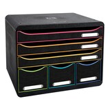 thumbnail of Module STORE-BOX à l'italienne 6 tiroirs Black Office noir/arlequin