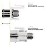 thumbnail of Goobay 79933 Keystone Modul SAT/Antenne, bündige Montage - 18,9 mm Breite, Koax-Buchse > F-Buchse
