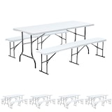 thumbnail of Table et bancs pliants 8 places - Lot de 5 - Oviala