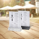 thumbnail of Tischaufsteller Europel A5 Polystone anthrazit 351023