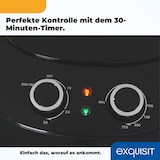 thumbnail of Exquisit Heissluftfriteuse FR6502 sw | 3,5 Liter | 1300 W | Timer | schwarz