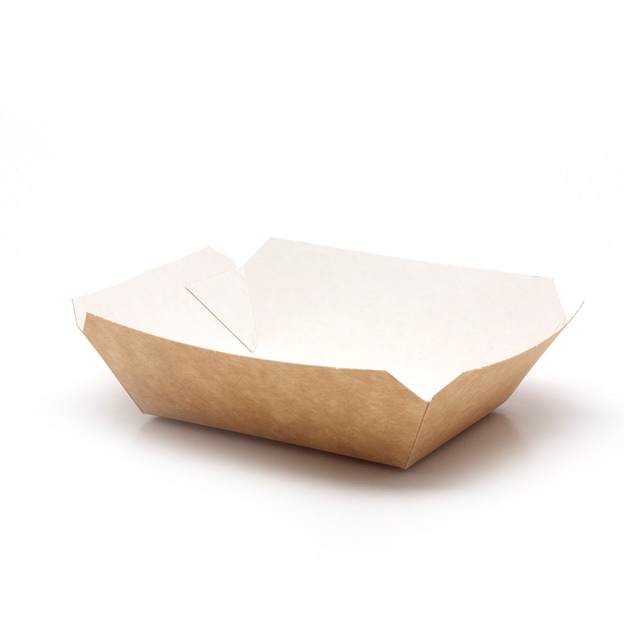 Bandeja fast food cartón kraft "M" - 50 uds