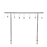 thumbnail of Tisch Haenger schwarz Mit 10 warm weiss Led ampen Mit outdoor Batteriebox und Timer - l250xh110cm