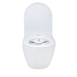 thumbnail of Aloni Hänge WC mit Bidet Taharet Funktion aus Keramik mit Edelstahl Armatur für Kalt und Warmwasser Softclose Deckel spülrandlos