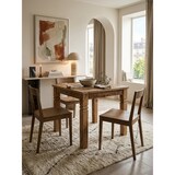 thumbnail of Esszimmertisch WL5.077 Braun 80 x 80 x 76 cm Mango Massivholz, Design Landhaus Esstisch Massiv, Tisch für Esszimmer Quadratisch, Küchentisch für 4