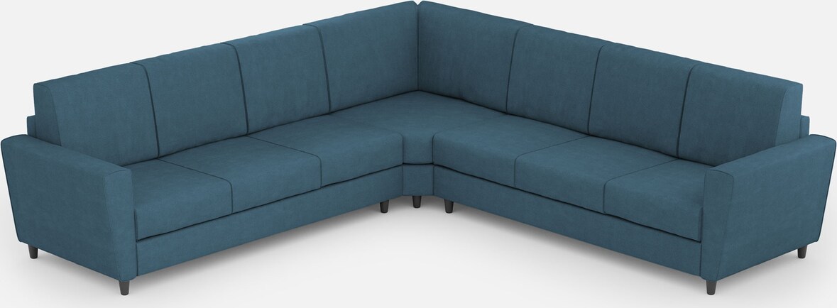 Yasel 3-Sitzer-Sofa (drei 60-cm-Sitze) + Ecksofa + 3-Sitzer-Sofa (drei 60-cm-Sitze) Außenmaße L.288x288 avio