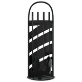 thumbnail of vidaXL 5-delige Haardset 23x15x66 cm staal