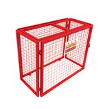 thumbnail of Opvouwbare Gaas Opslagkooi voor Gasflessen Rood  – 92 cm x 110 cm x 50 cm