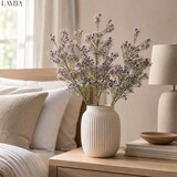 thumbnail of LAYBA Kunstblumen 3er Set Lila Violett Weiß 65 cm Schleierkraut