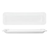 thumbnail of 24x Pur Pappteller aus Porzellan 25,7x7,5cm weiß Servier-Teller Wurst Pralinen