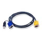 thumbnail of ATEN 2L-5202UP KVM-Kabel VGA USB (mit eingebautem PS/2-USB-Konverter), schwarz, 1,8 m