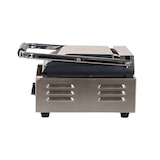 thumbnail of Romux® Piastra Panini Elettrica da 30 cm Singola da Banco in Acciaio Inox con Doppia Superficie Rigata in Ghisa | Grill a Contatto 300° - 1800 W