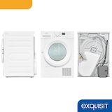 thumbnail of Exquisit Wärmepumpentrockner, 10 kg, 16 Programme, Knitterschutz, LED, Trockner, Frontlader, TWP1001-030D weiss