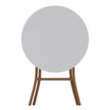 thumbnail of METRO PROFESSIONAL Conjunto de bistrô de 3 peças Agujo, aço/ vime PE, 2 cadeiras, 1 mesa, bege/ branco