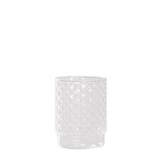 thumbnail of Juego de 4 vasos apilables Isolano de cristal de borosilicato transparente con diamantes hechos a mano para mesa y bar, colección de lujo exclusiva.