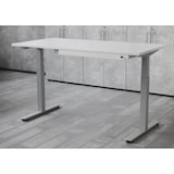 thumbnail of bümö Schreibtisch Organizer Schublade abschließbar aus Metall in weiß mit Schloss, Schreibwareneinsatz, Trennstegen & Antirutschmatte -  Premium