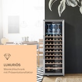 thumbnail of Klarstein Vinamour 46 Uno Weinkühlschrank 1 Zonen 155 L/46 Fl. 4-18 °C Edelstahl Edelstahl