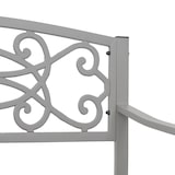 thumbnail of Tuinbank HWC-F44, parkbank, 2-zits gepoedercoat staal ~ grijs