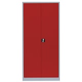 thumbnail of Lüllmann® Flügeltürenschrank, 5 OH, 1950 x 925 x 422 mm, lichtgrau/feuerrot