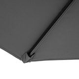 thumbnail of Sombrilla de Jardín Ø300x250 cm Parasol Excéntrico Inclinable con Manivela Base Cruzada y Soporte de Acero Protección Solar para Terraza Exterior